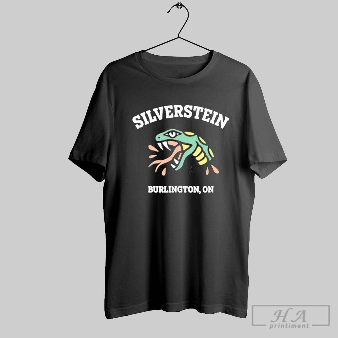 Official Silverstein Burlington On Snake Head - Adult & Kids T-Shirts, Sweatshirts & Hoodies apparel design preview 1