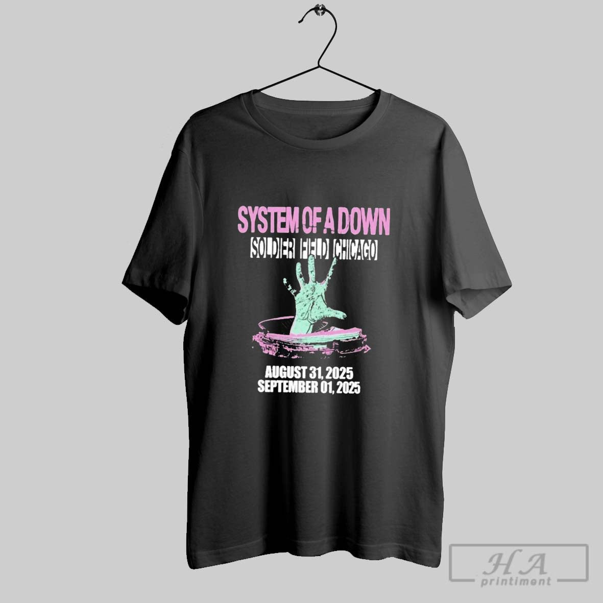 Official System Of A Down Soldier Field Chicago - Adult & Kids T-Shirts, Sweatshirts & Hoodies apparel design preview 1