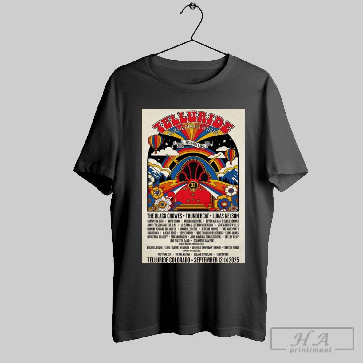 Official Telluride Blues And Brews Festival Sept 12 - Adult & Kids T-Shirts, Sweatshirts & Hoodies apparel design preview 1