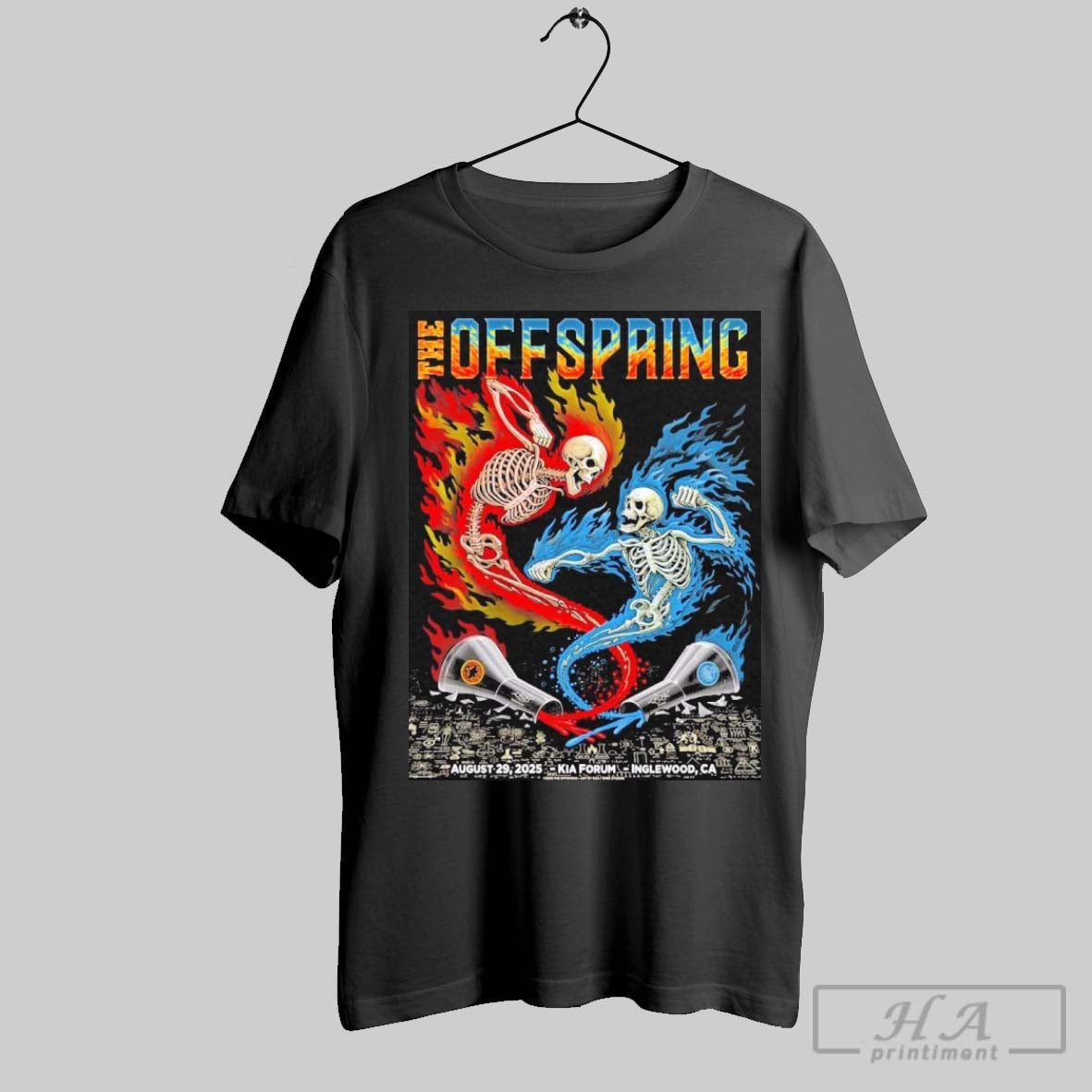 Official The Offspring Kia Forum Inglewood Ca August - Adult & Kids T-Shirts, Sweatshirts & Hoodies apparel design preview 1
