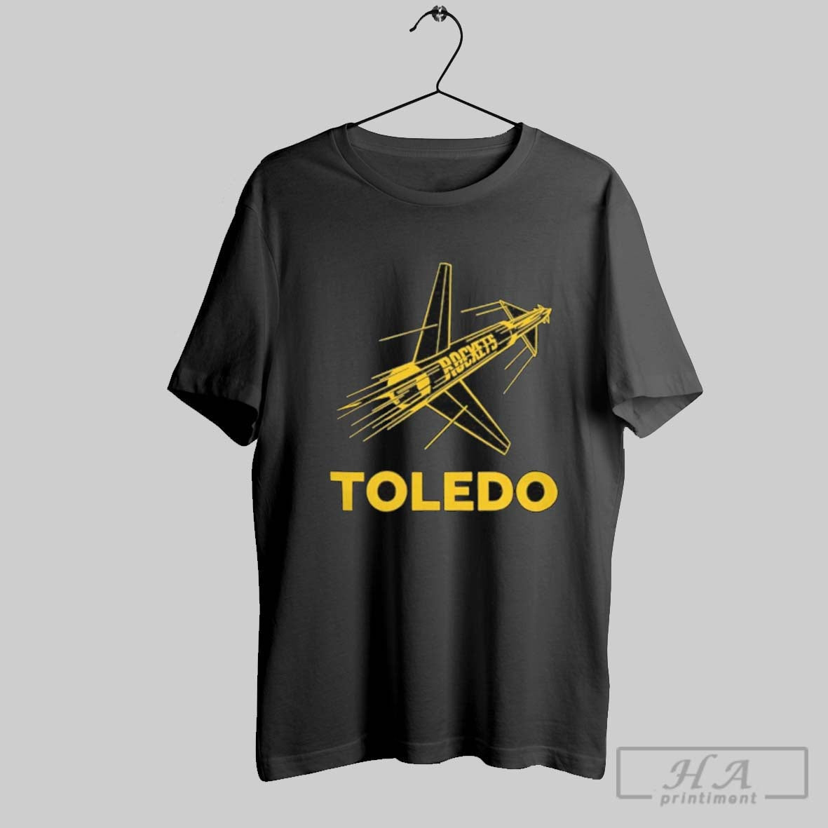 Official Toledo Rockets Vintage Retro 1968 Logo - Adult & Kids T-Shirts, Sweatshirts & Hoodies apparel design preview 1