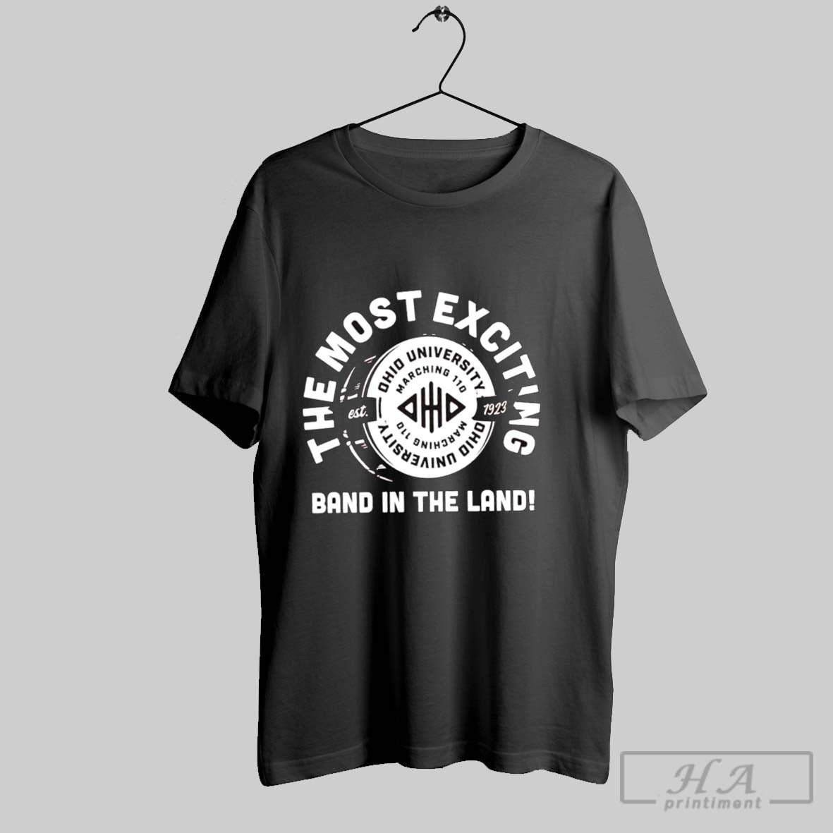 Official Ohio Bobcats The Most Exciting Band In Land - Adult & Kids T-Shirts, Sweatshirts & Hoodies apparel design preview 1