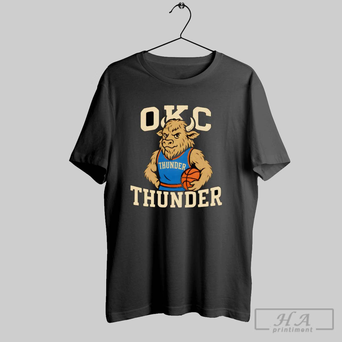 Official Okc Thunder Mascot Retro - Adult & Kids T-Shirts, Sweatshirts & Hoodies apparel design preview 1