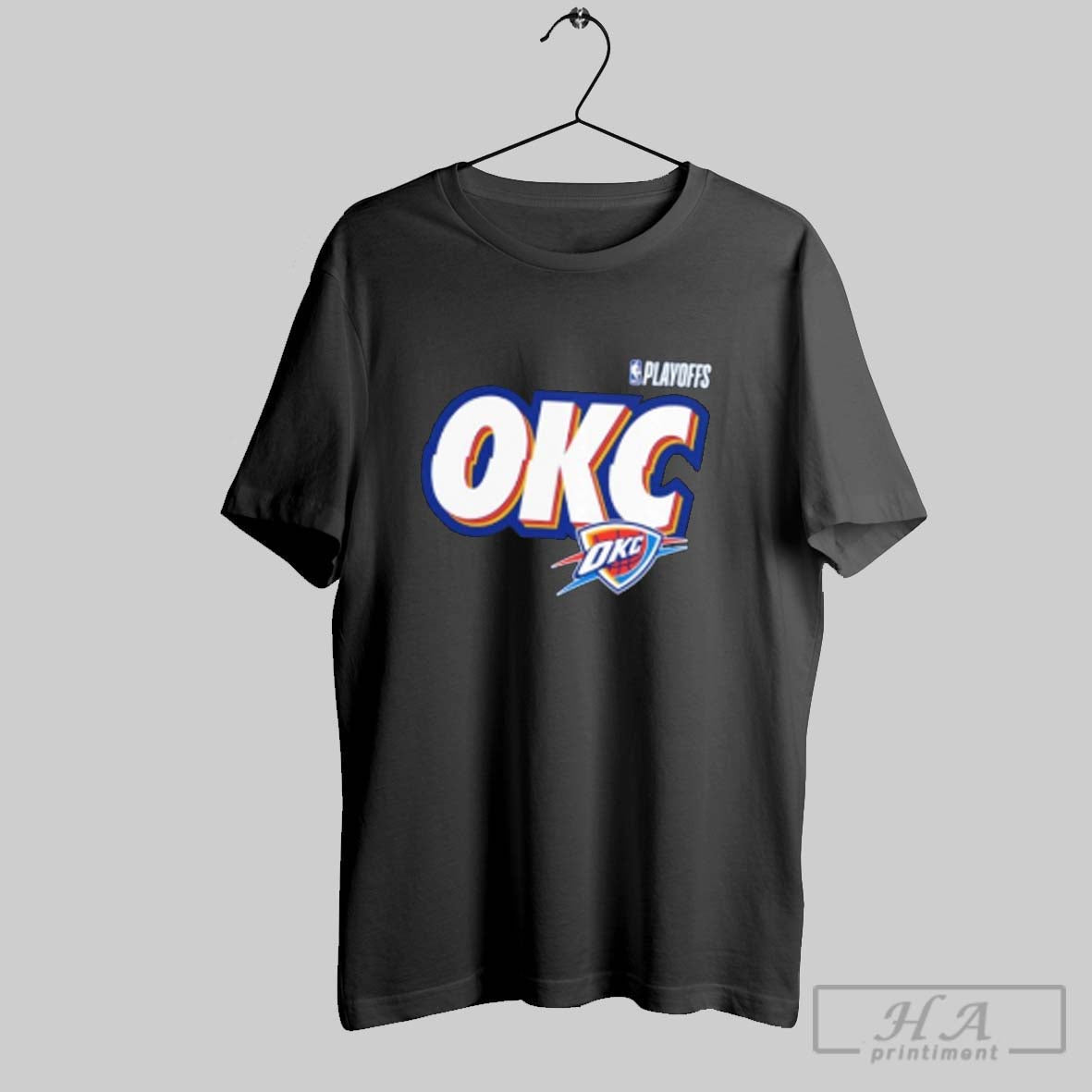 Official Oklahoma City Thunder 2025 Nba Playoffs Okc - Adult & Kids T-Shirts, Sweatshirts & Hoodies apparel design preview 1