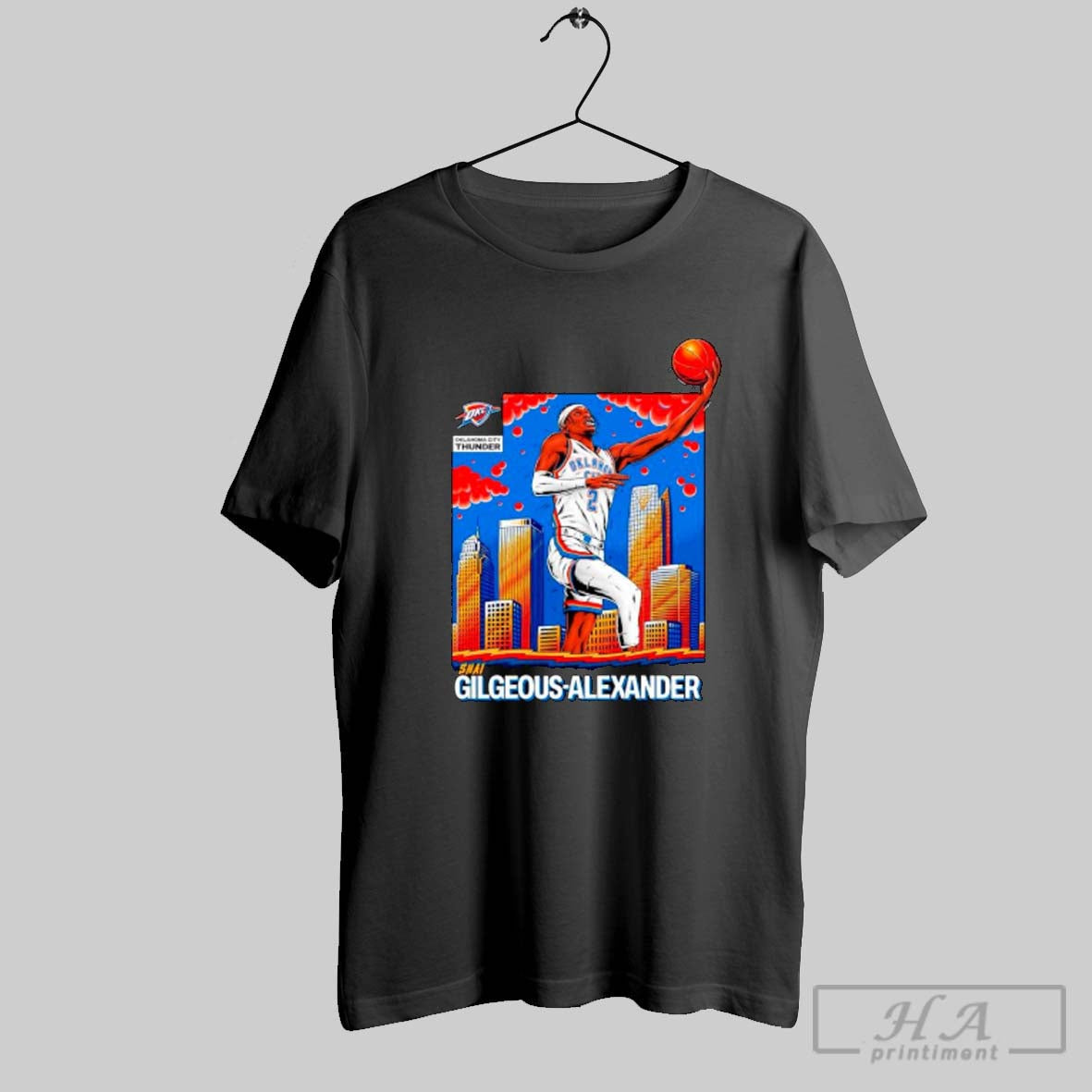 Official Oklahoma City Thunder Shai Gilgeous - Adult & Kids T-Shirts, Sweatshirts & Hoodies apparel design preview 1