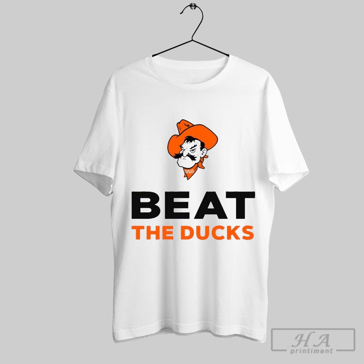 Official Oklahoma State Cowboys Beat The Ducks 2025 - Adult & Kids T-Shirts, Sweatshirts & Hoodies apparel design preview 1