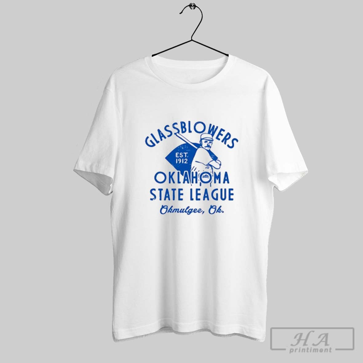 Official Okmulgee Glassblowers Oklahoma Baseball - Adult & Kids T-Shirts, Sweatshirts & Hoodies apparel design preview 1
