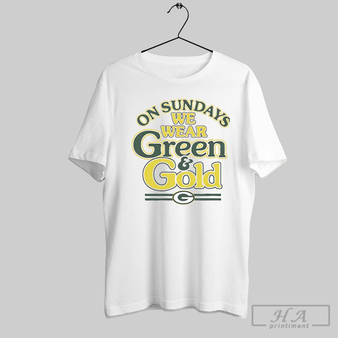 Official On Sundays We Wear Green And Gold Packers - Adult & Kids T-Shirts, Sweatshirts & Hoodies apparel design preview 1