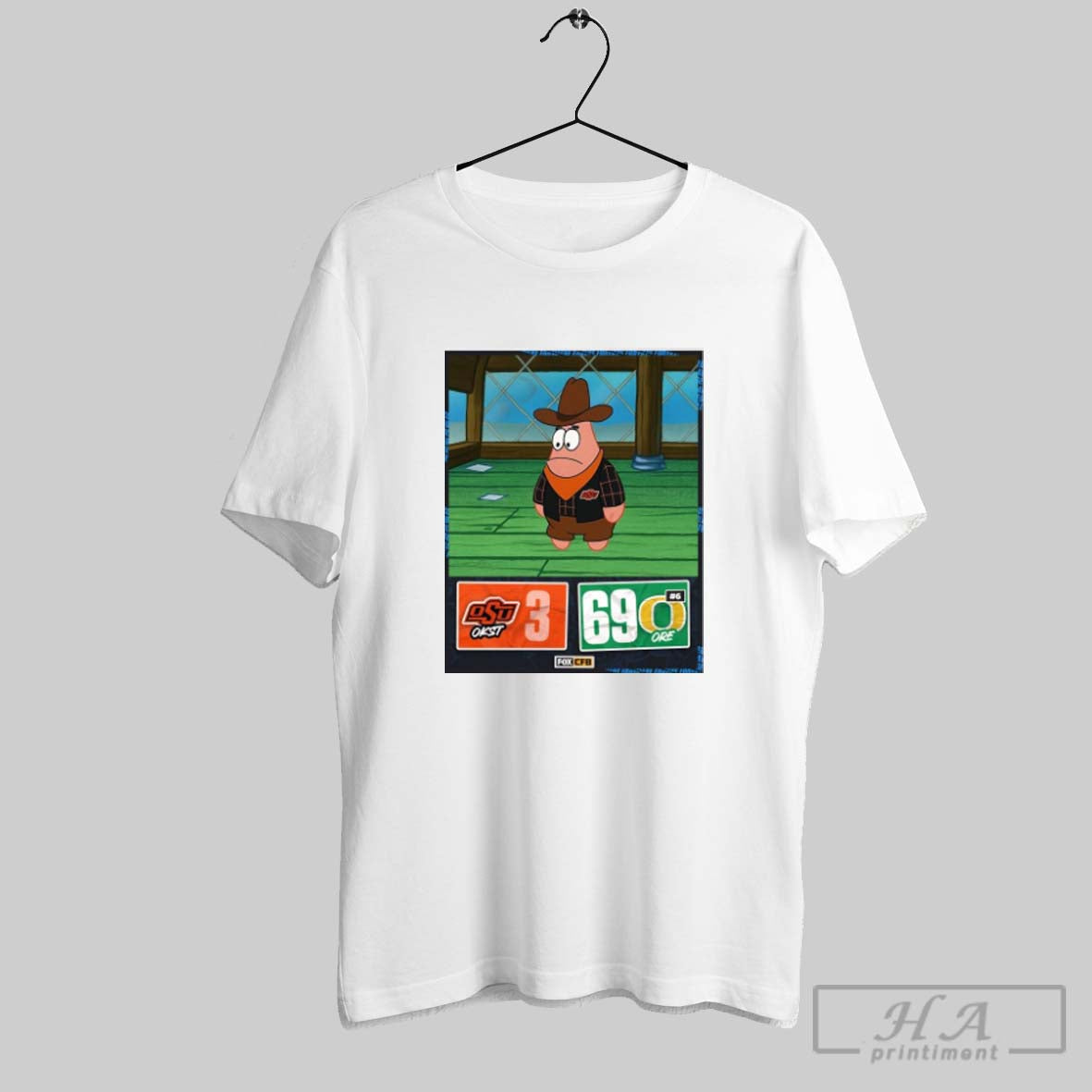 Official Oregon 69 3 Oklahoma State Sep 6 2025 Final - Adult & Kids T-Shirts, Sweatshirts & Hoodies apparel design preview 1
