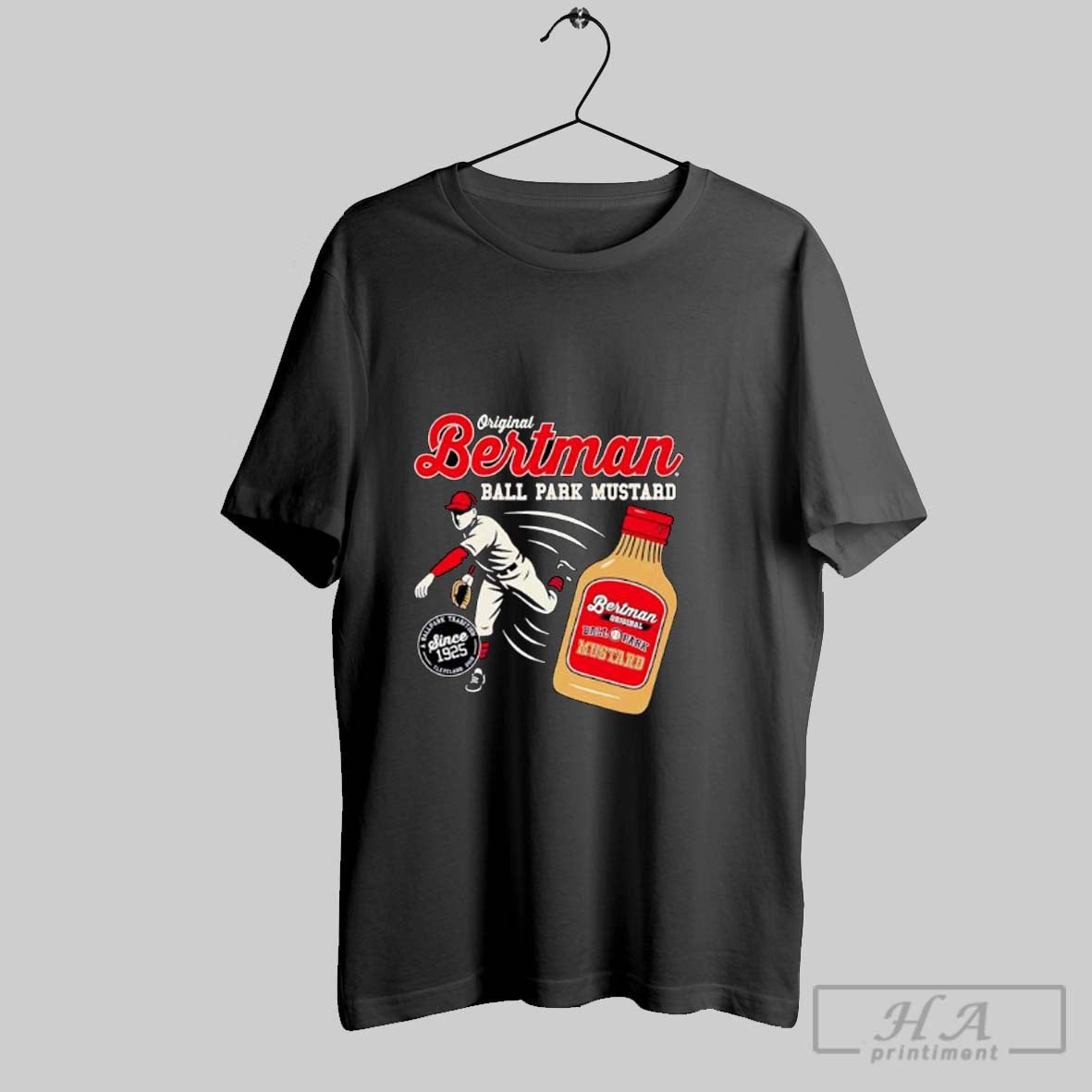 Official Original Bertman Ball Park Mustard Since - Adult & Kids T-Shirts, Sweatshirts & Hoodies apparel design preview 1
