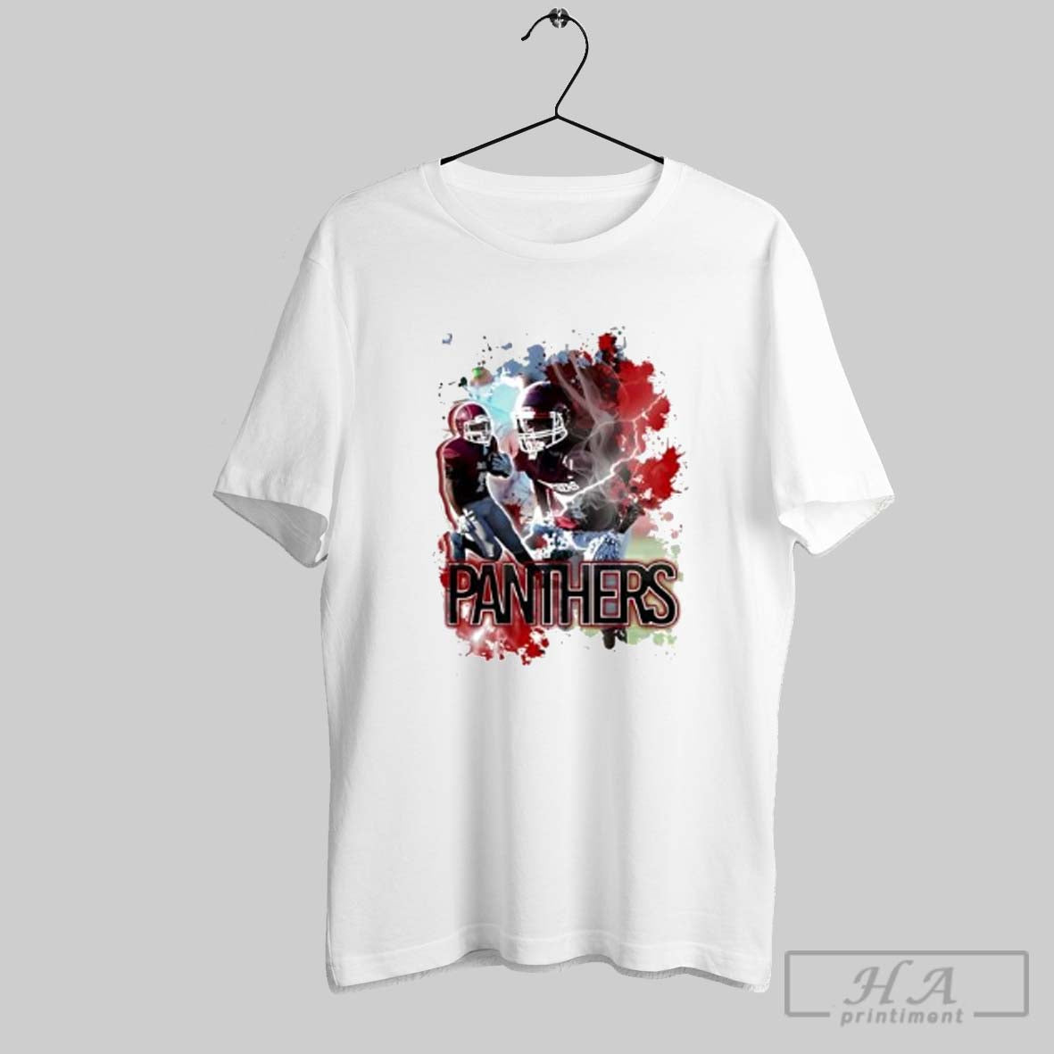 Official Panthers Football Graphic Player On Field - Adult & Kids T-Shirts, Sweatshirts & Hoodies apparel design preview 1