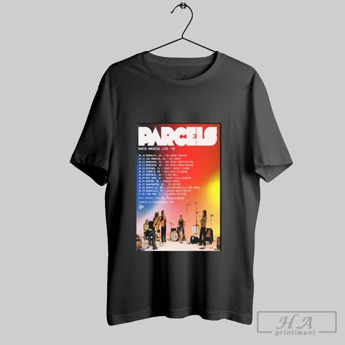 Official Parcels North American Live 25 - Adult & Kids T-Shirts, Sweatshirts & Hoodies apparel design preview 1
