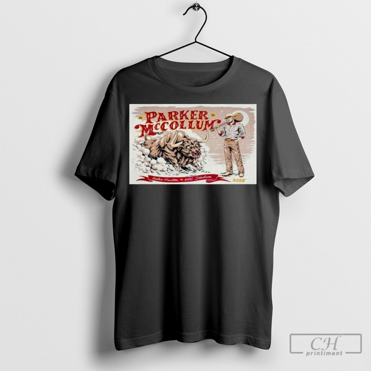 Official Parker Mccollum On March 21 2025 In Houston - Adult & Kids T-Shirts, Sweatshirts & Hoodies apparel design preview 1