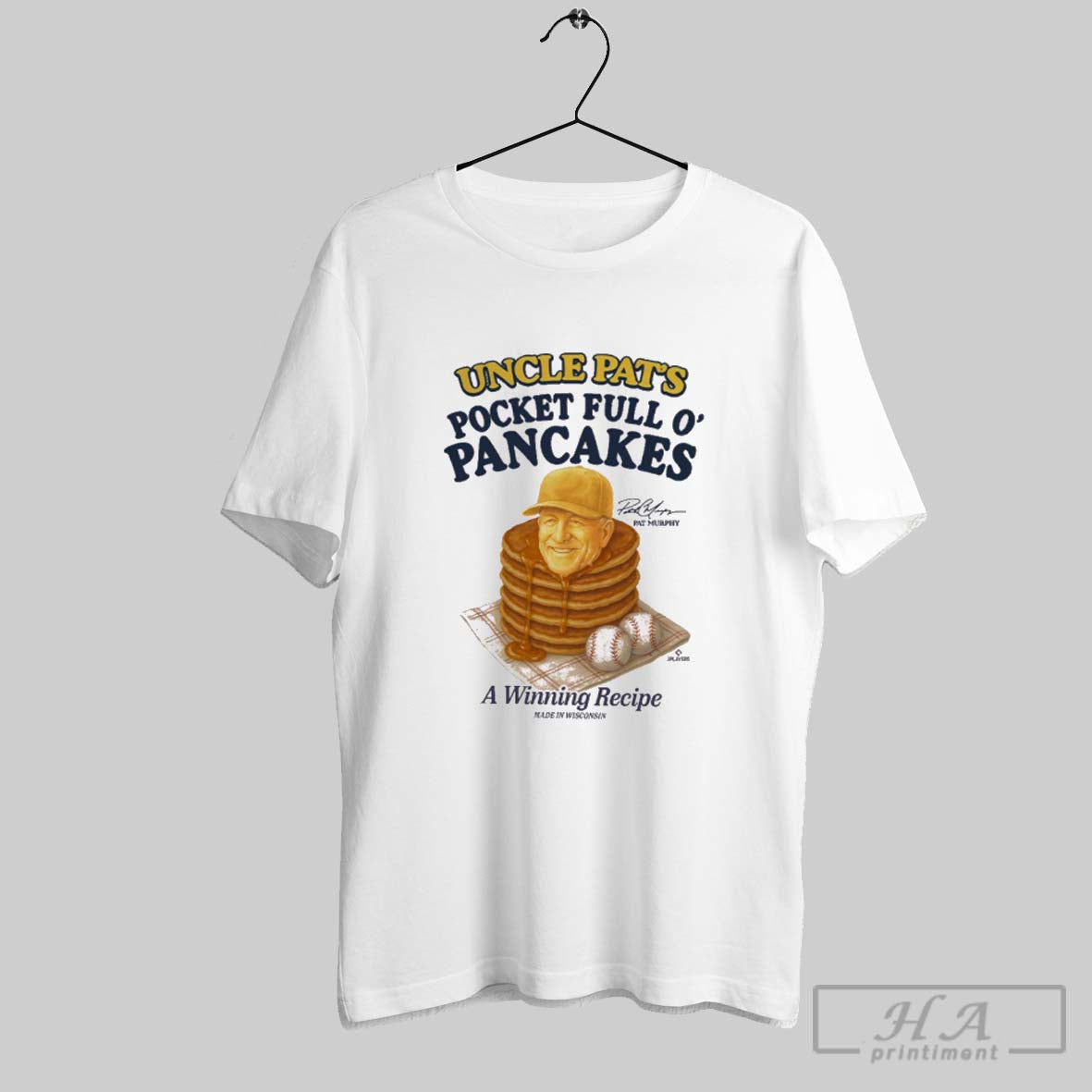 Official Pat Murphy Uncle Pats Pocket Full O Pancakes - Adult & Kids T-Shirts, Sweatshirts & Hoodies apparel design preview 1