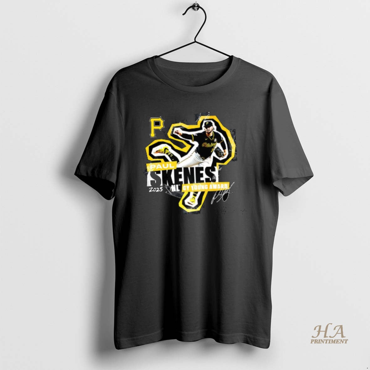 Official Paul Skenes Pittsburgh Pirates 2025 National - Adult & Kids T-Shirts, Sweatshirts & Hoodies apparel design preview 1