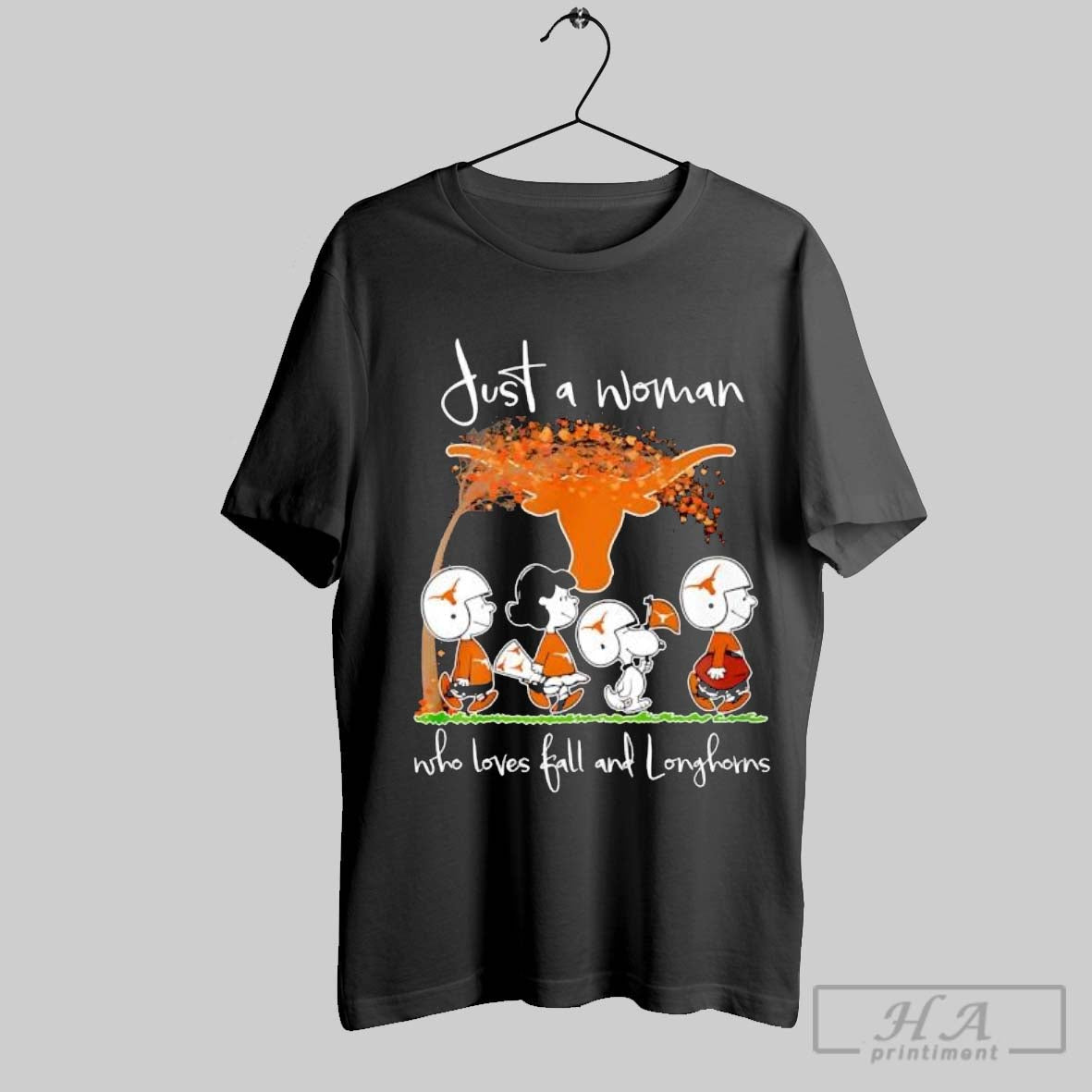 Official Peanuts Just A Woman Who Loves Fall And - Adult & Kids T-Shirts, Sweatshirts & Hoodies apparel design preview 1