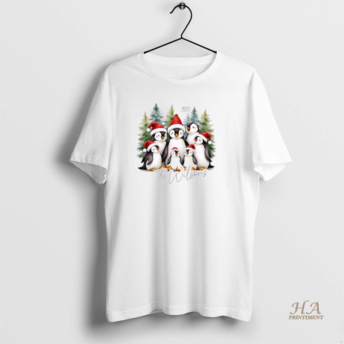 Official Penguin Family Christmas Personalized - Adult & Kids T-Shirts, Sweatshirts & Hoodies apparel design preview 1