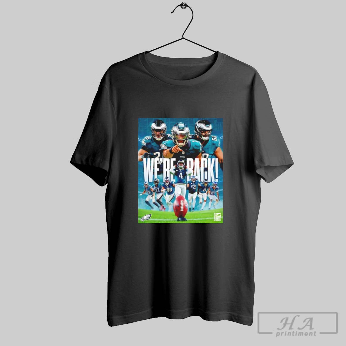 Official Philadelphia Eaglethe We Are Back Football - Adult & Kids T-Shirts, Sweatshirts & Hoodies apparel design preview 1