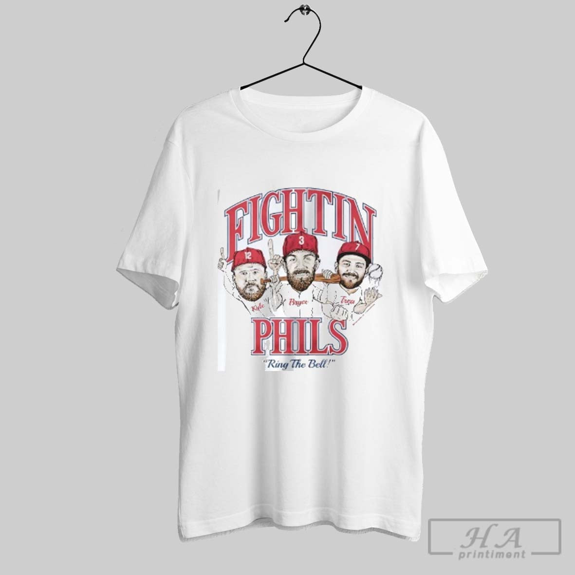 Official Philadelphia Phillies Trio Fightin Phils - Adult & Kids T-Shirts, Sweatshirts & Hoodies apparel design preview 1