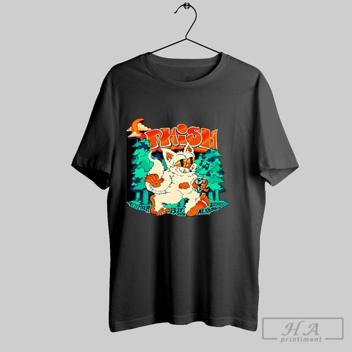 Official Phish Yeti Monster Music Notes September 13 - Adult & Kids T-Shirts, Sweatshirts & Hoodies apparel design preview 1