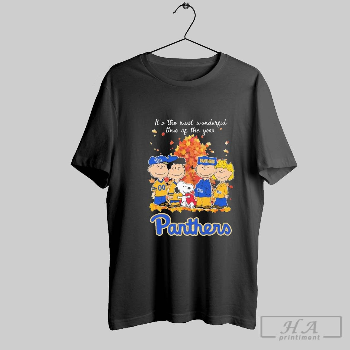 Official Pitt Panthers And Peanuts Characters Its The - Adult & Kids T-Shirts, Sweatshirts & Hoodies apparel design preview 1