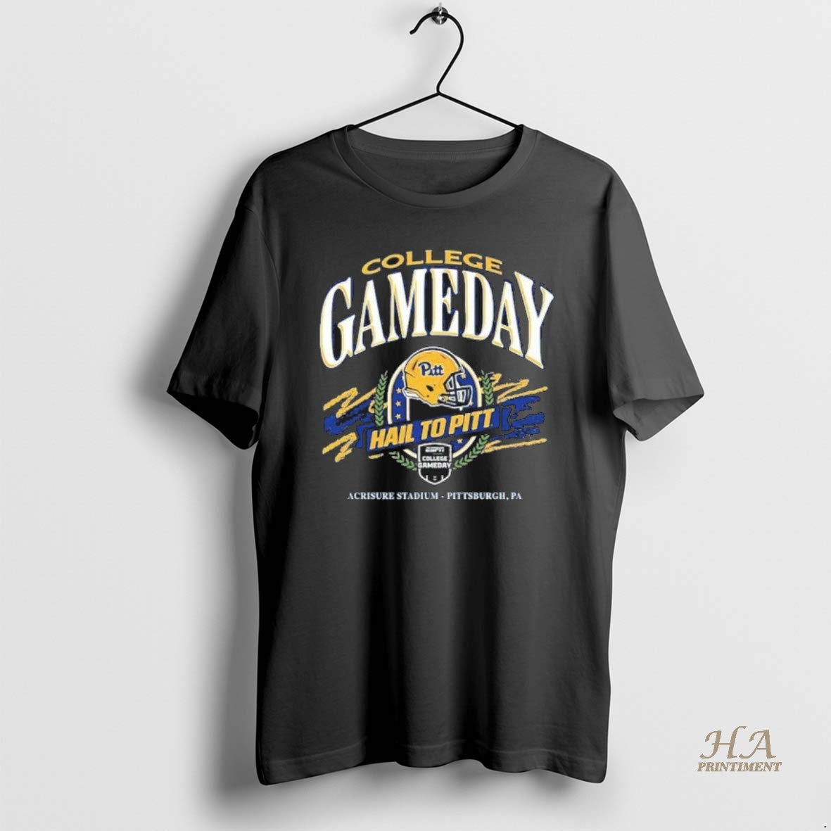 Official Pitt Panthers College Gameday Hail To - Adult & Kids T-Shirts, Sweatshirts & Hoodies apparel design preview 1