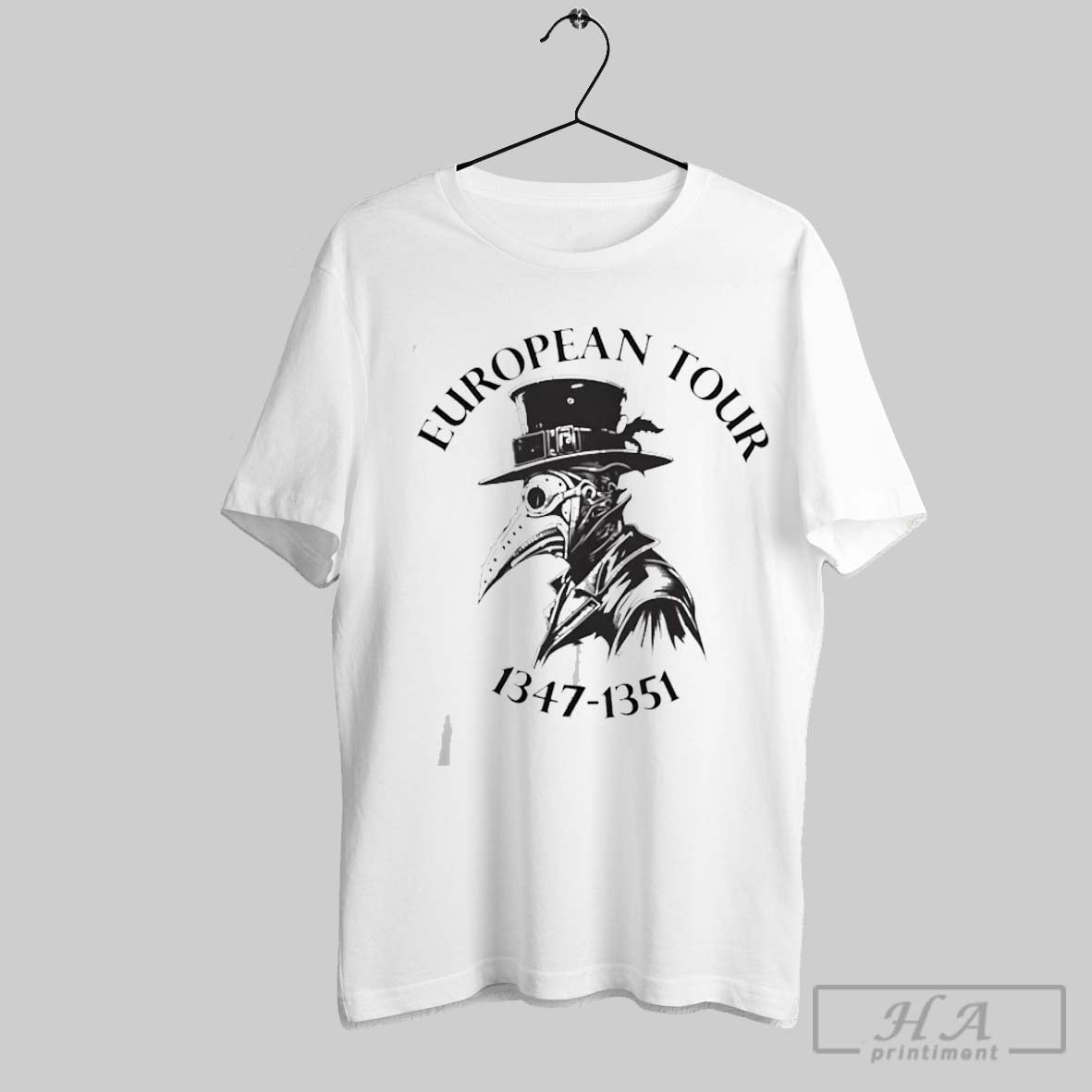 Official Plague Doctor European Tour 1347 1351 - Adult & Kids T-Shirts, Sweatshirts & Hoodies apparel design preview 1