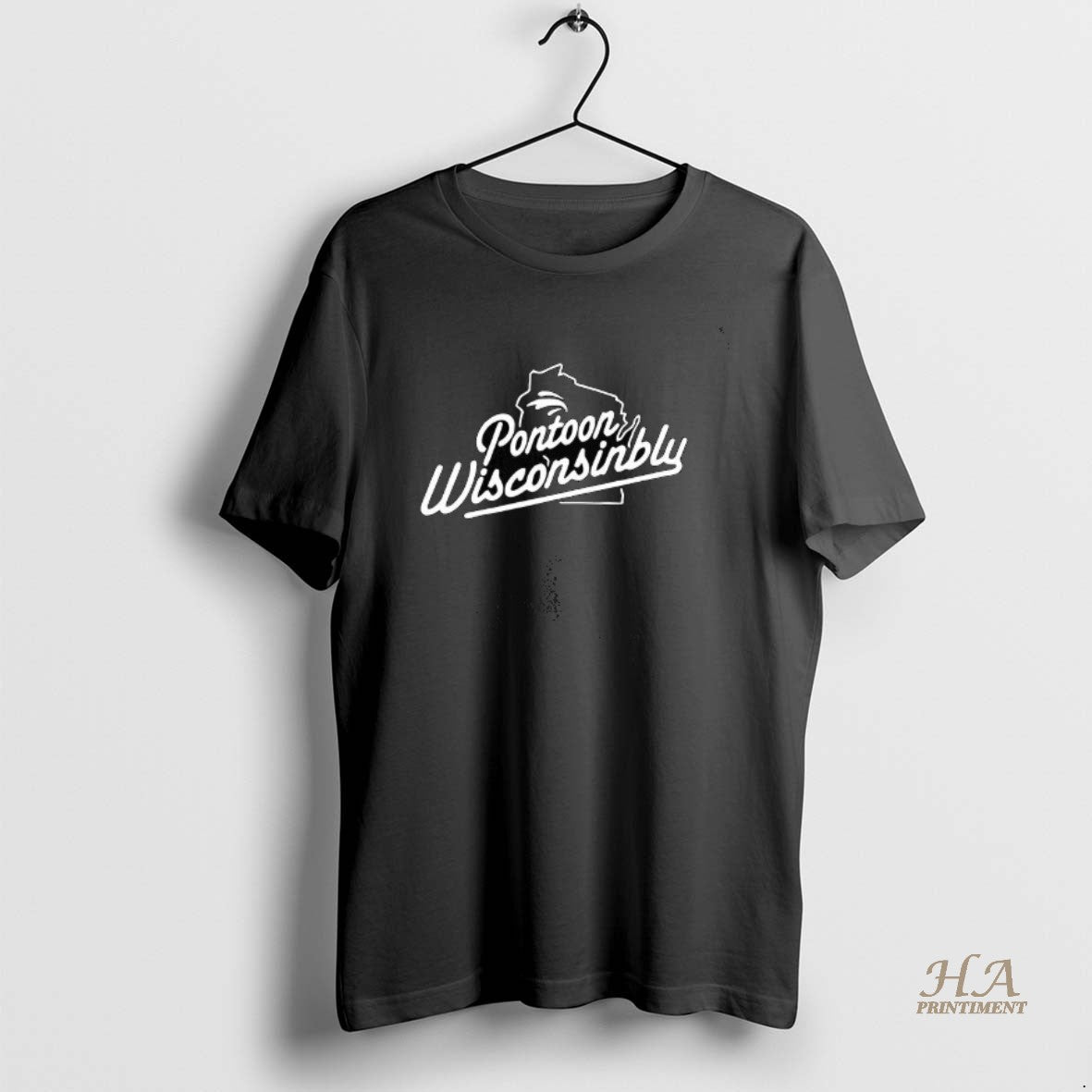 Official Pontoon Wisconsinbly Map - Adult & Kids T-Shirts, Sweatshirts & Hoodies apparel design preview 1