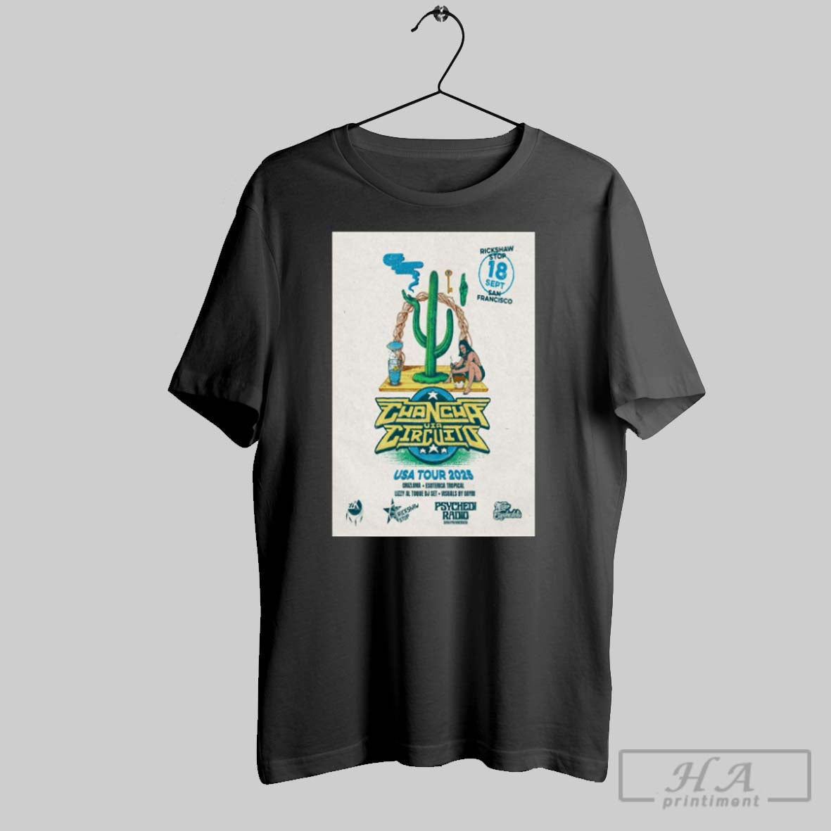 Official Poster Chancha Via Circuito Usa Tour - Adult & Kids T-Shirts, Sweatshirts & Hoodies apparel design preview 1