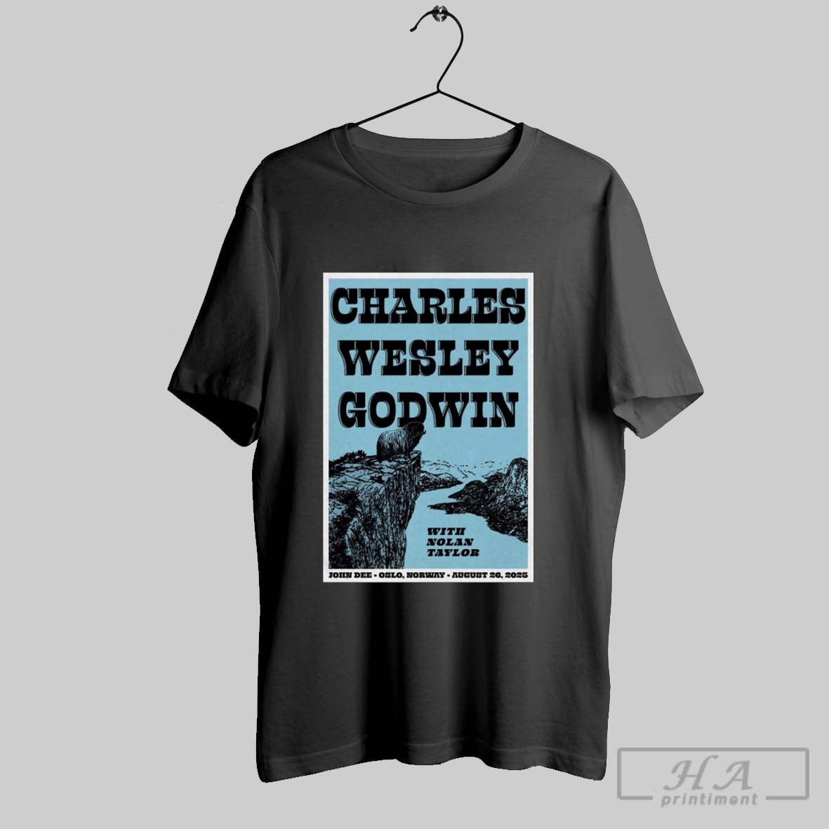 Official Poster Charles Wesley Godwin August 26 2025 - Adult & Kids T-Shirts, Sweatshirts & Hoodies apparel design preview 1