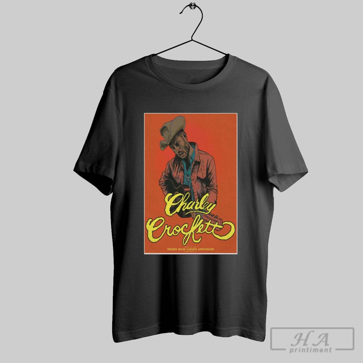 Official Poster Charley Crockett August 25 2025 - Adult & Kids T-Shirts, Sweatshirts & Hoodies apparel design preview 1