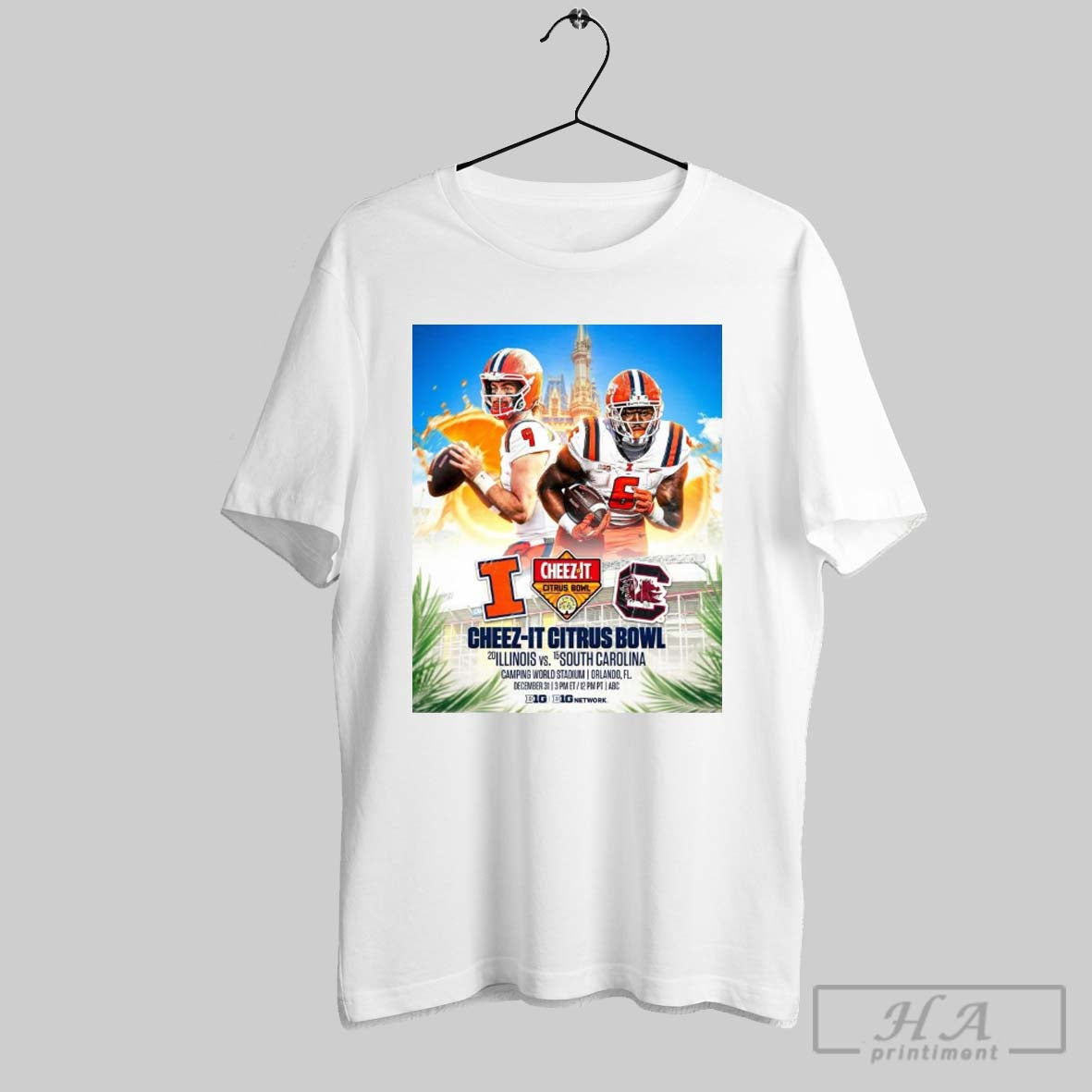 Official Poster Citrus Bowl Football Illinois - Adult & Kids T-Shirts, Sweatshirts & Hoodies apparel design preview 1