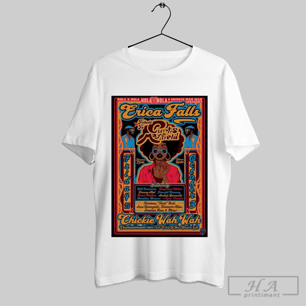 Official Poster Erica Falls October 3 2025 Chickie - Adult & Kids T-Shirts, Sweatshirts & Hoodies apparel design preview 1