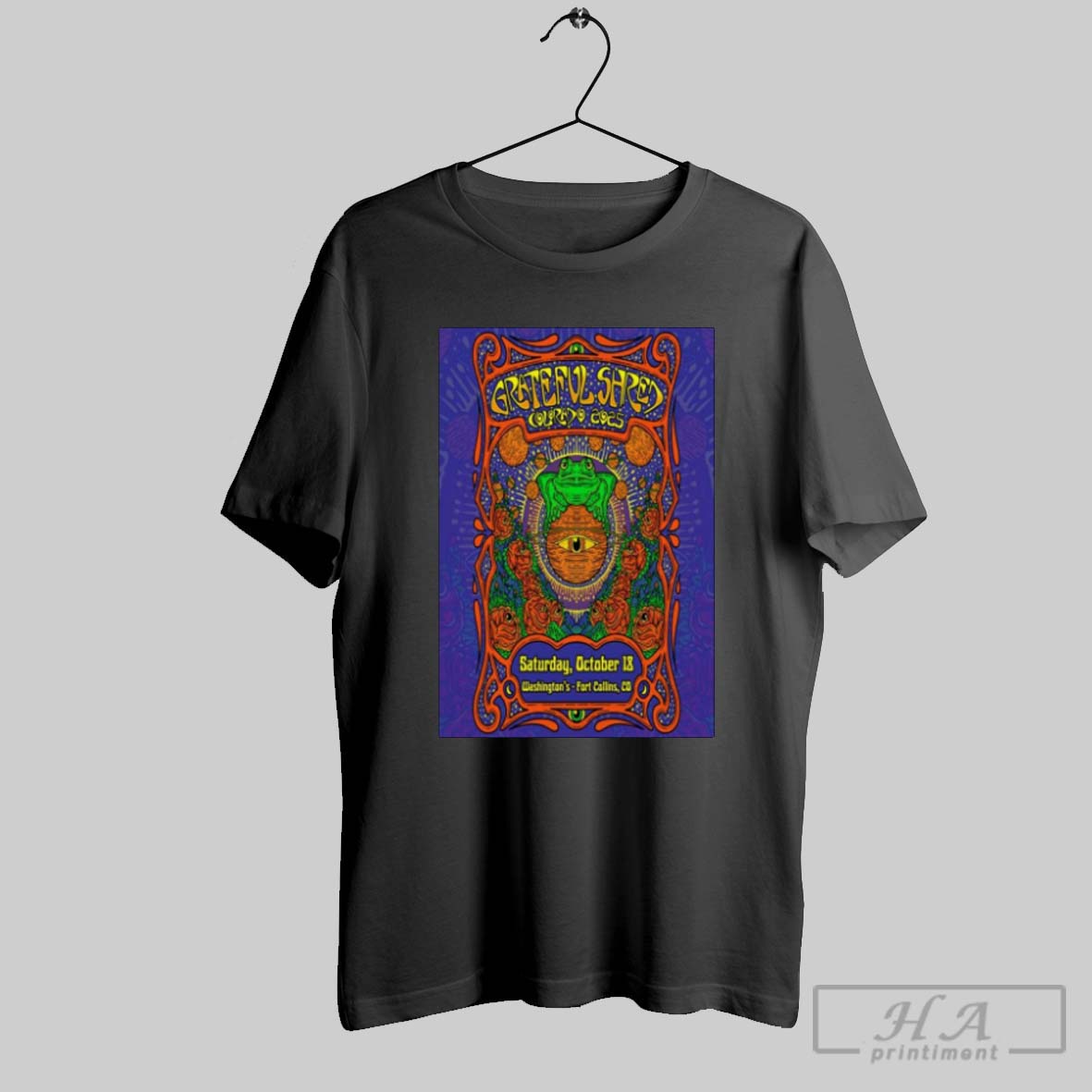 Official Poster Grateful Shred October 18 2025 - Adult & Kids T-Shirts, Sweatshirts & Hoodies apparel design preview 1
