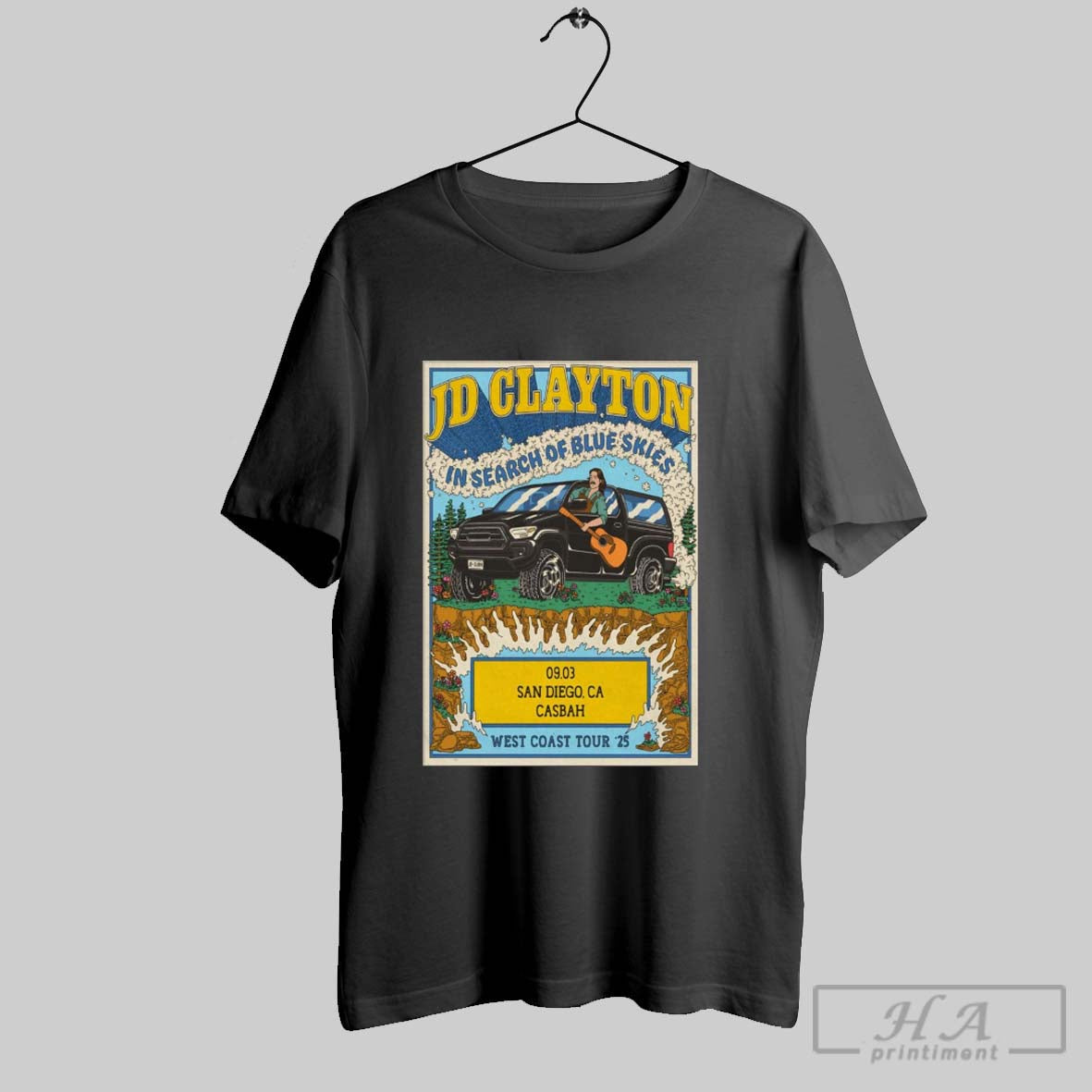 Official Poster Jd Clayton September 3 2025 Casbah In - Adult & Kids T-Shirts, Sweatshirts & Hoodies apparel design preview 1