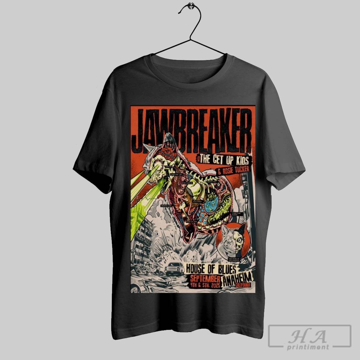 Official Poster Jawbreaker Fall Tour September 4 5 - Adult & Kids T-Shirts, Sweatshirts & Hoodies apparel design preview 1