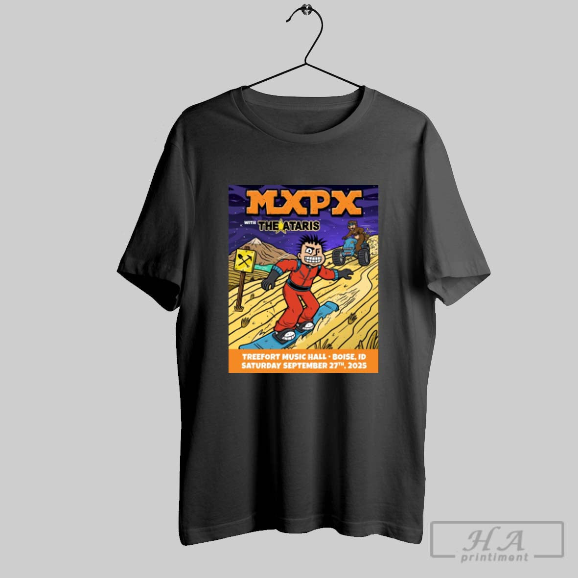 Official Poster Mxpx Treefort Music Hall In Boise Id - Adult & Kids T-Shirts, Sweatshirts & Hoodies apparel design preview 1