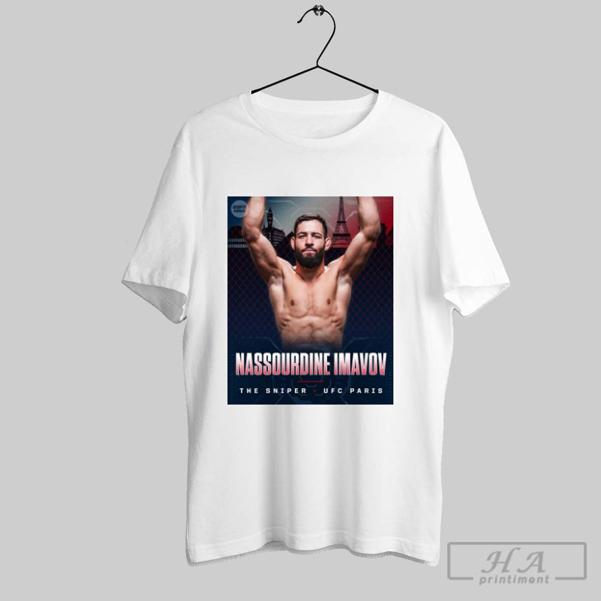 Official Poster Nassourdine Imavov Defeats Caio - Adult & Kids T-Shirts, Sweatshirts & Hoodies apparel design preview 1