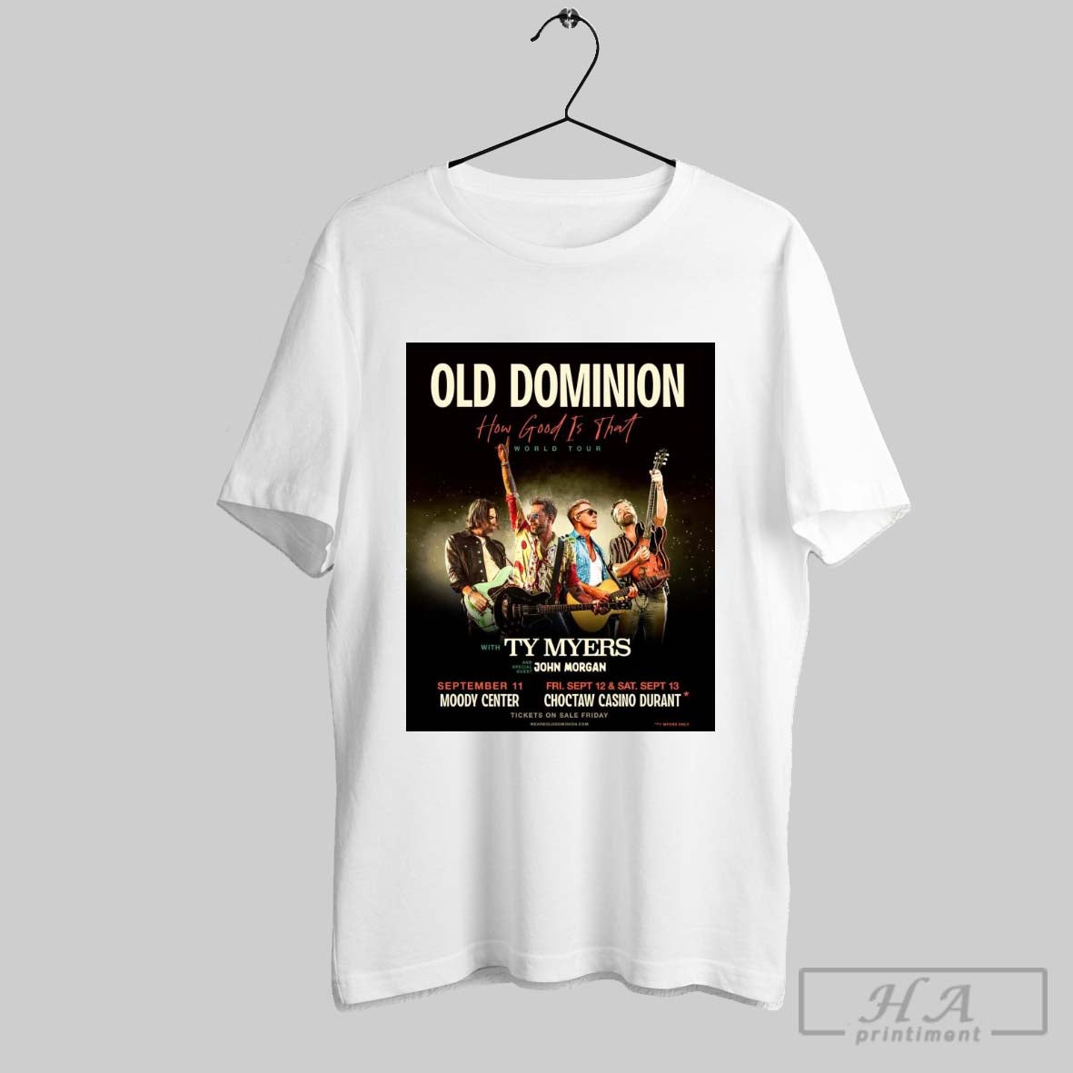 Official Poster Old Dominion How Good Is That World - Adult & Kids T-Shirts, Sweatshirts & Hoodies apparel design preview 1