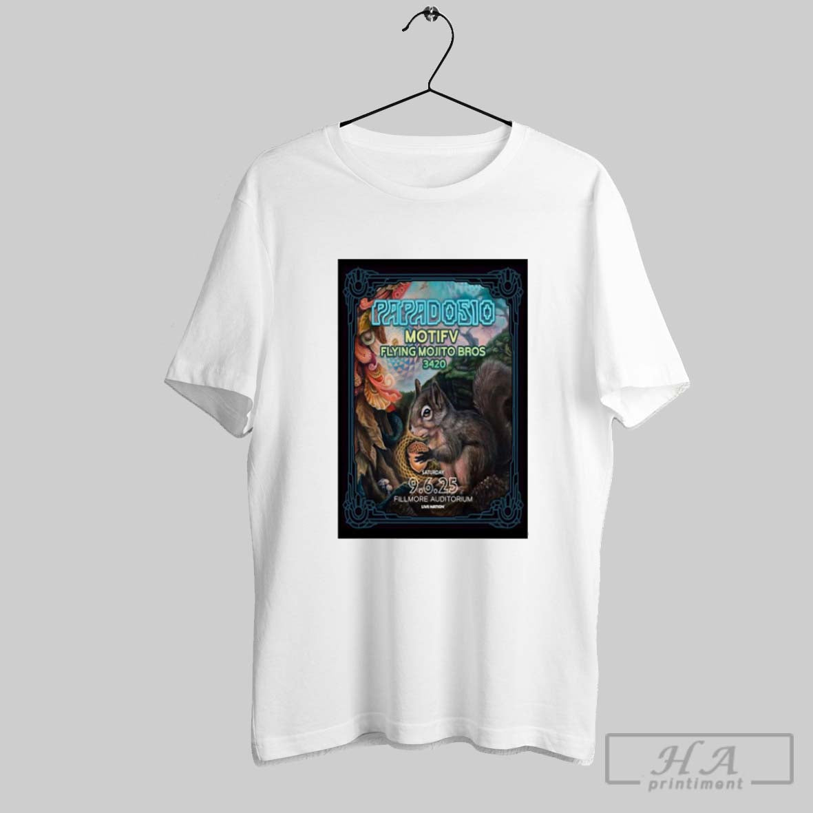 Official Poster Papadosio The Fillmore Auditorium In - Adult & Kids T-Shirts, Sweatshirts & Hoodies apparel design preview 1