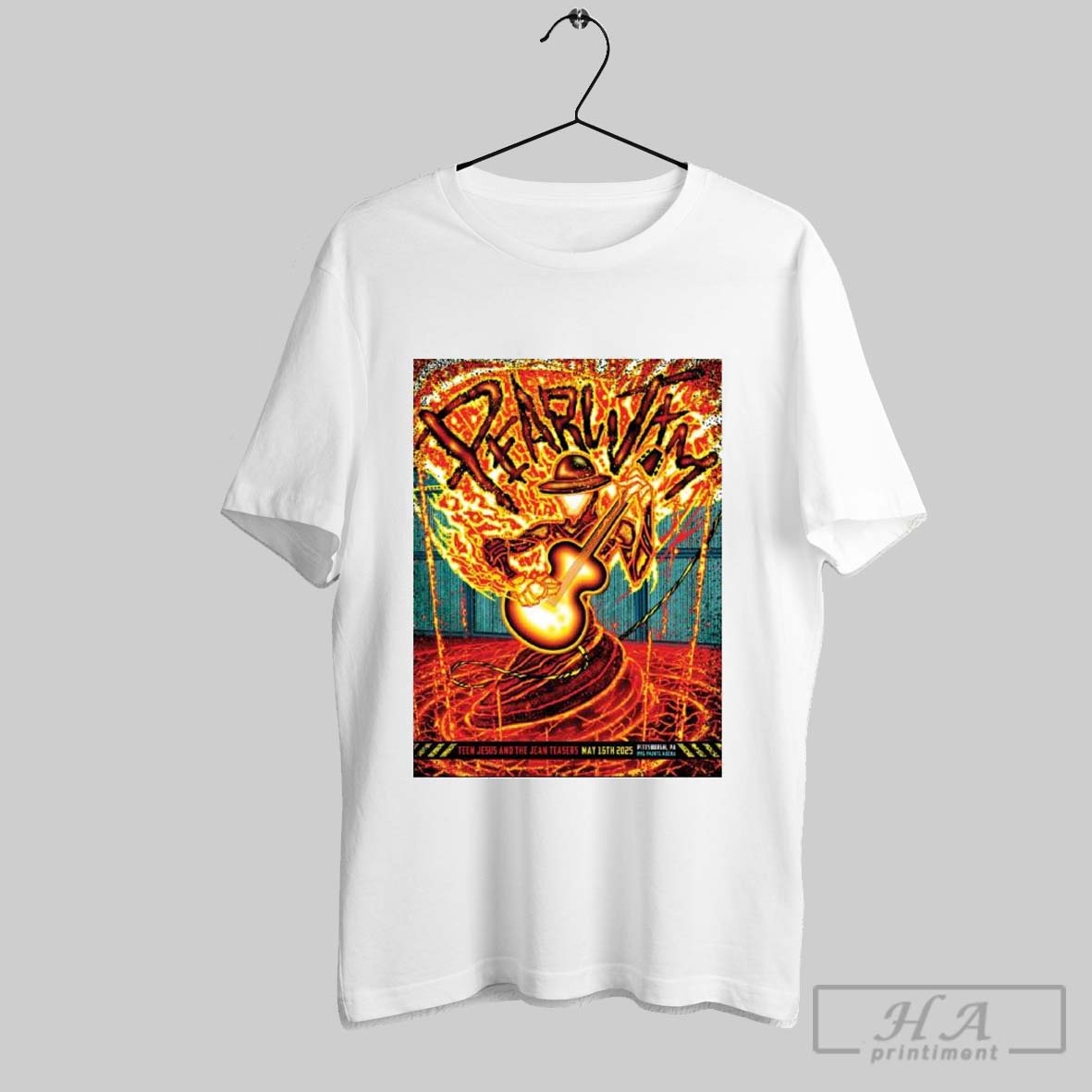 Official Poster Pearl Jam Pittsburgh Pa Event For Ppg - Adult & Kids T-Shirts, Sweatshirts & Hoodies apparel design preview 1