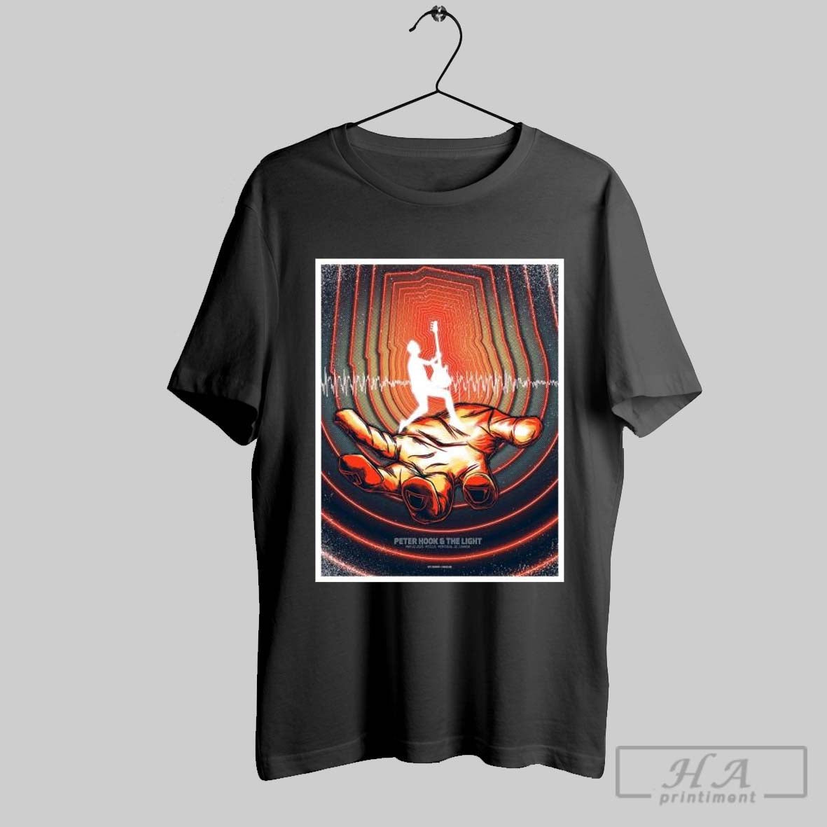 Official Poster Peter Hook The Light Mtelus Montreal - Adult & Kids T-Shirts, Sweatshirts & Hoodies apparel design preview 1