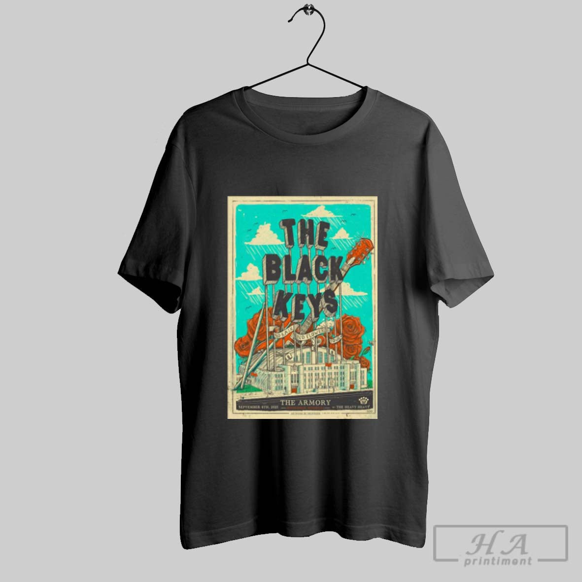 Official Poster The Black Keys September 6 2025 - Adult & Kids T-Shirts, Sweatshirts & Hoodies apparel design preview 1