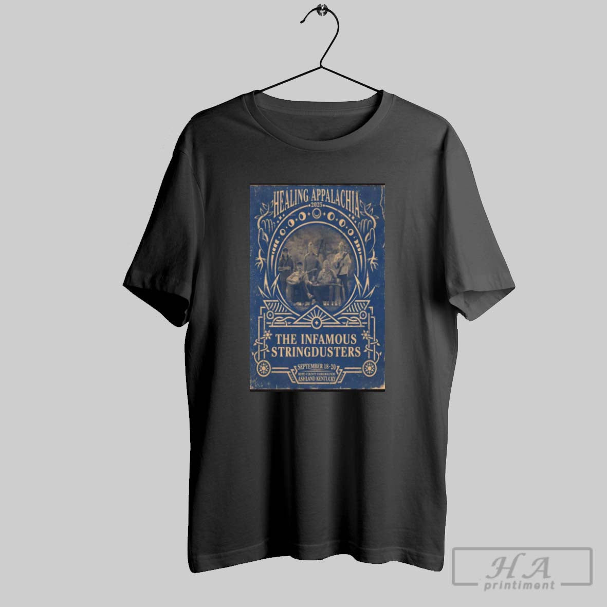 Official Poster The Infamous Stringdusters September - Adult & Kids T-Shirts, Sweatshirts & Hoodies apparel design preview 1