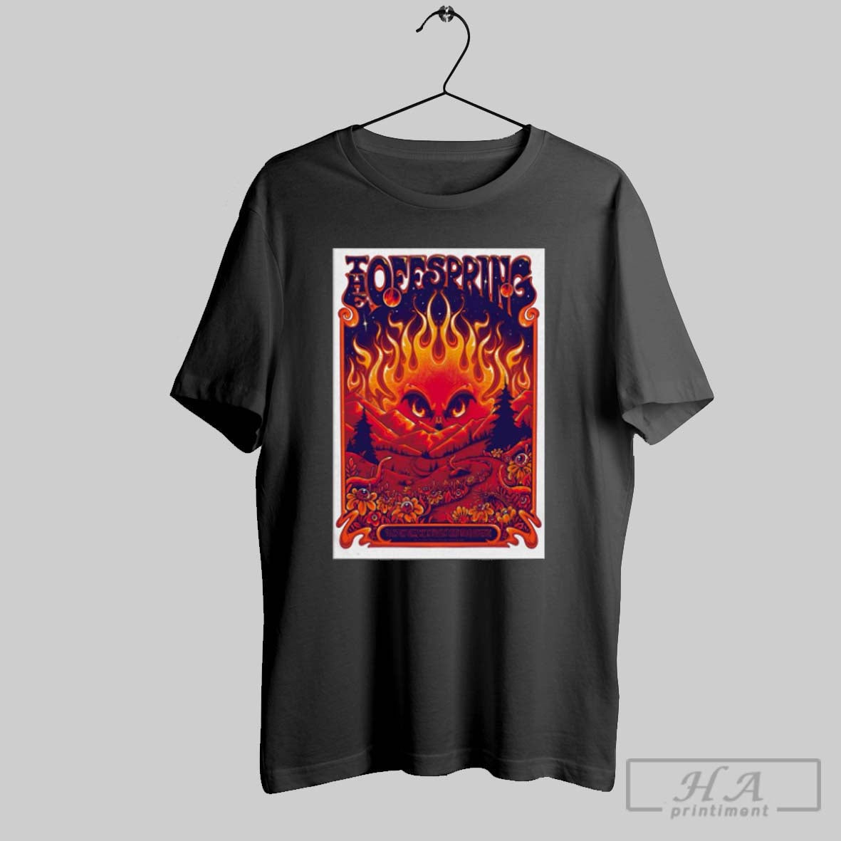 Official Poster The Offspring September 6 2025 Utah - Adult & Kids T-Shirts, Sweatshirts & Hoodies apparel design preview 1