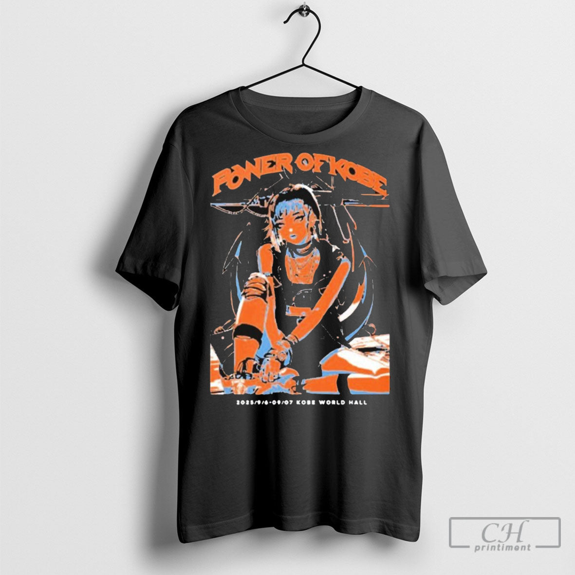 Official Power Of Kobe 2025 Event Dates With Anime - Adult & Kids T-Shirts, Sweatshirts & Hoodies apparel design preview 1