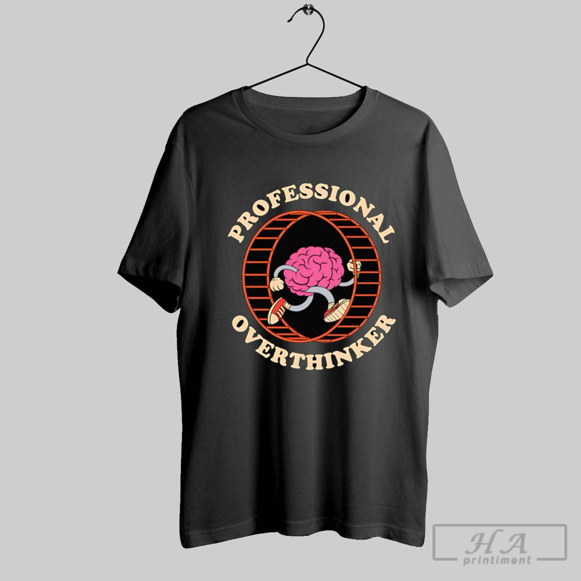 Official Professional Overthinker Poster - Adult & Kids T-Shirts, Sweatshirts & Hoodies apparel design preview 1