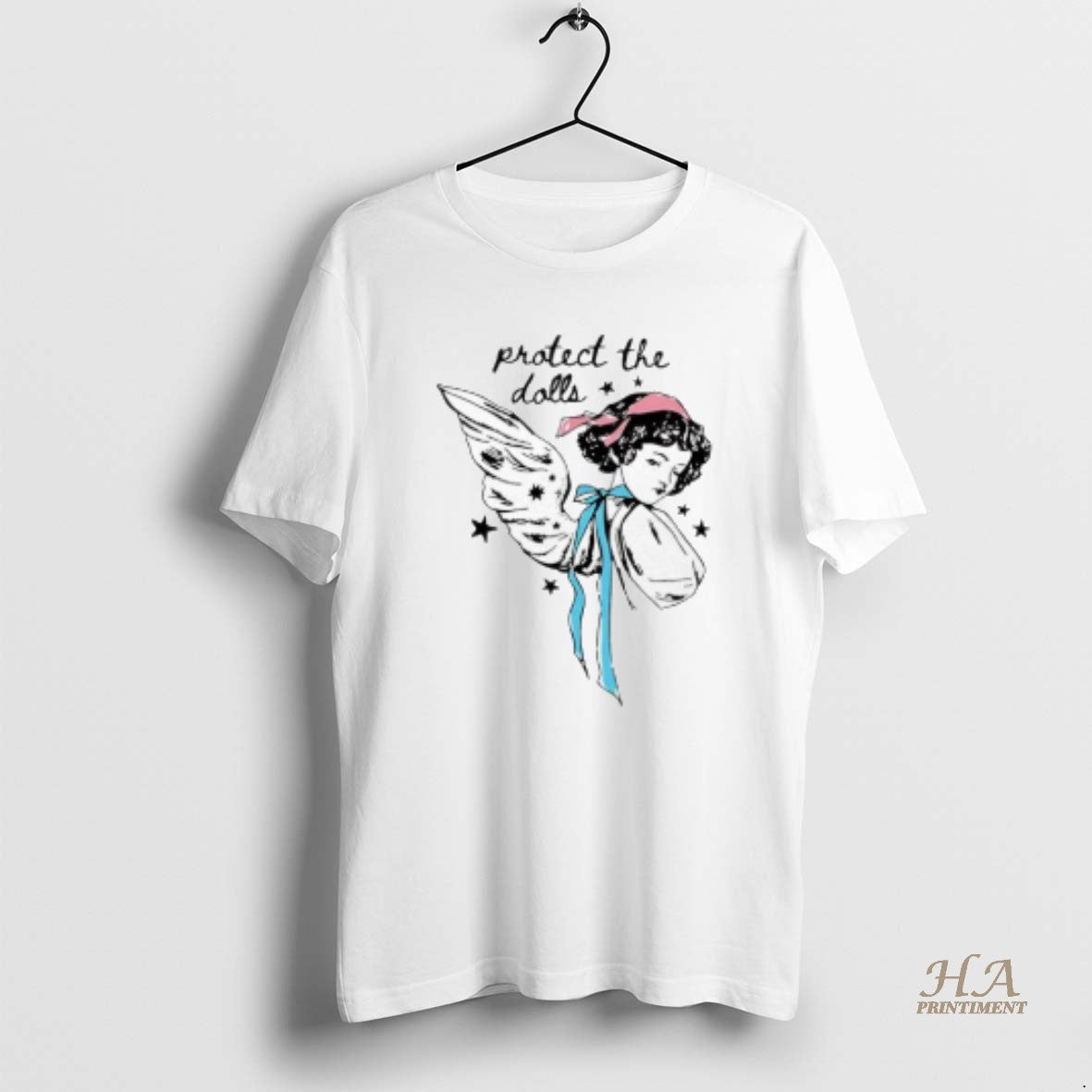 Official Protect The Dolls Wings Graphic - Adult & Kids T-Shirts, Sweatshirts & Hoodies apparel design preview 1
