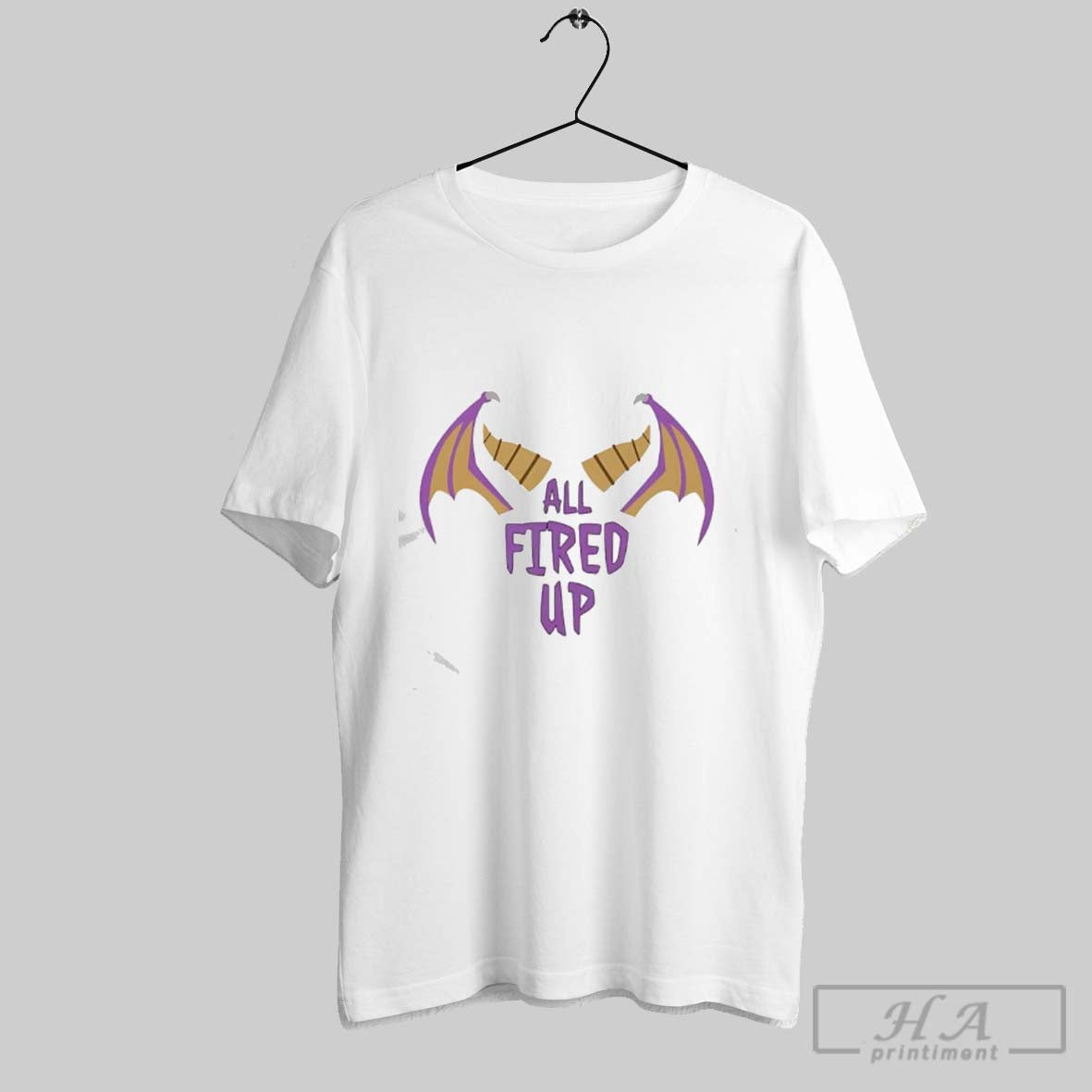 Official Purple Dragon All Fired Up - Adult & Kids T-Shirts, Sweatshirts & Hoodies apparel design preview 1