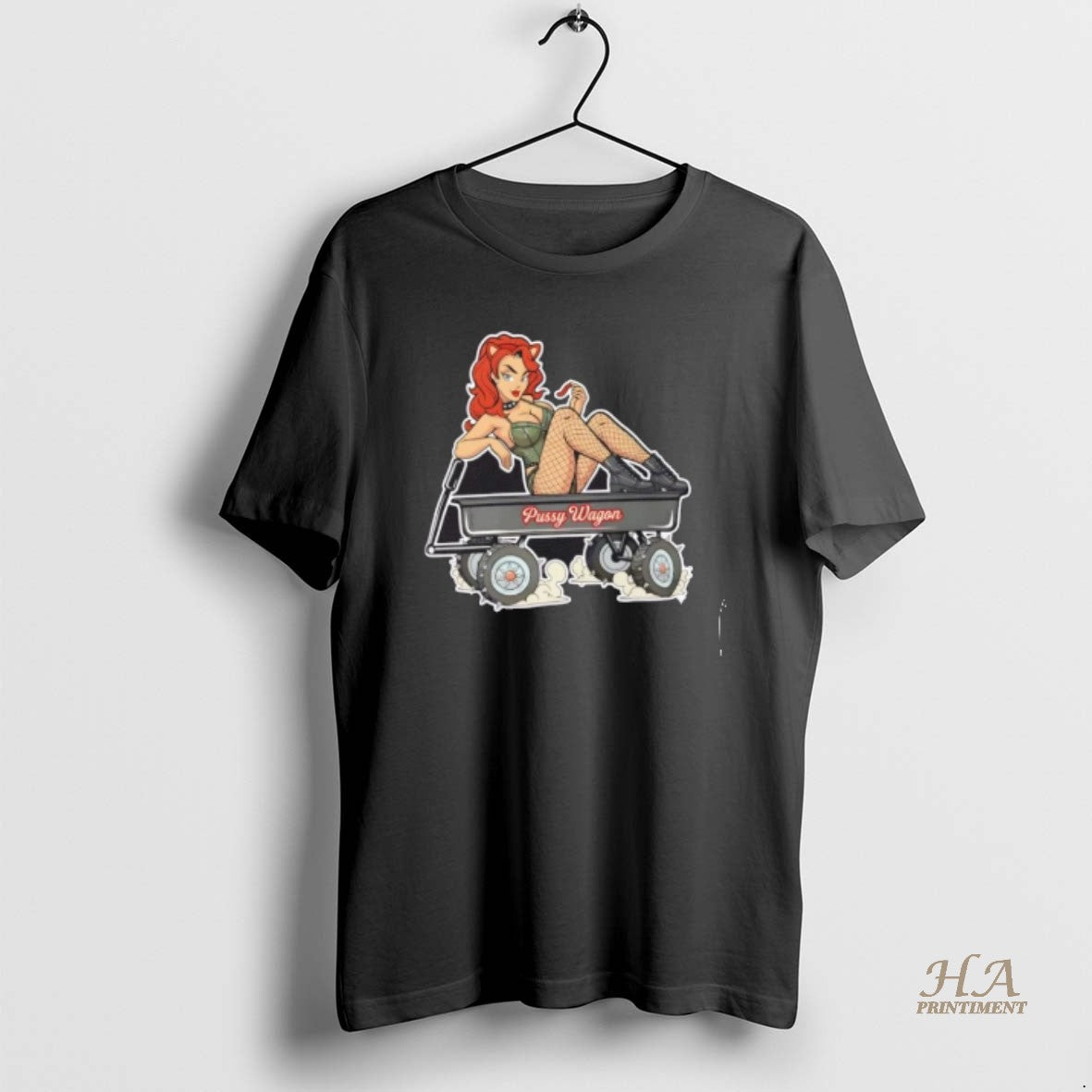 Official Pussy Wagon Pin Up Adult Humor - Adult & Kids T-Shirts, Sweatshirts & Hoodies apparel design preview 1